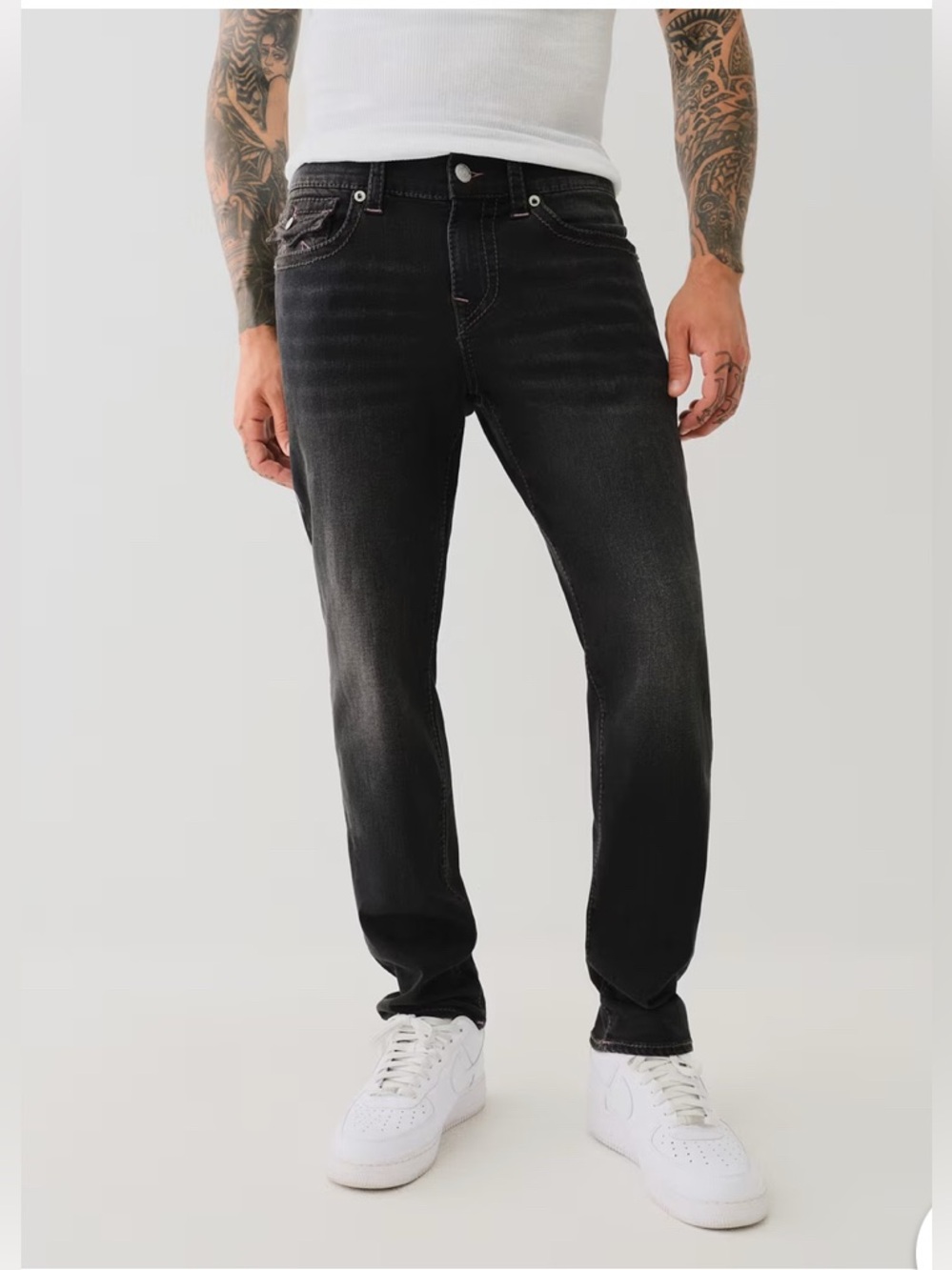 True Religion Jeans Geno Big T Flap Men's Relaxed Slim 700046 sz 29 inseam 31.5”
